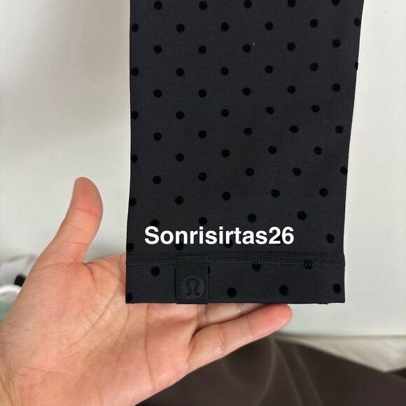 NWT Lululemon Align HR Pant 25” Legging Size 4 Flock Polka Dot - Picture 9 of 11